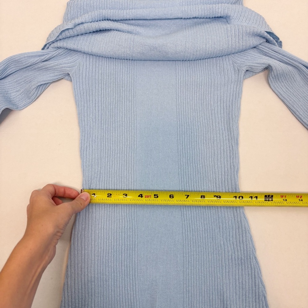 SER.O.YA Galli Mini Dress in Powder Blue Size L - Picture 11 of 12